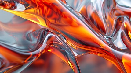 Obraz premium Molten lava glass sculptures abstract background