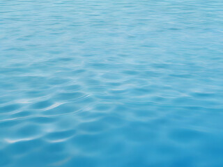Fototapeta premium Clean Water Texture. Realistic Water Surface Overlay, blue water surface