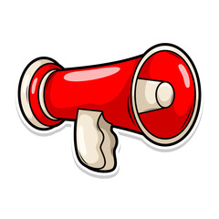 megaphone ilustrasi retro vector  speaker