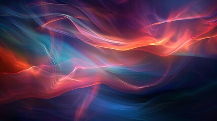 Obraz premium Translucent layered brushstrokes auroras abstract background