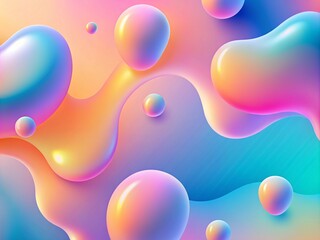  gradient background with liquid shapes 
