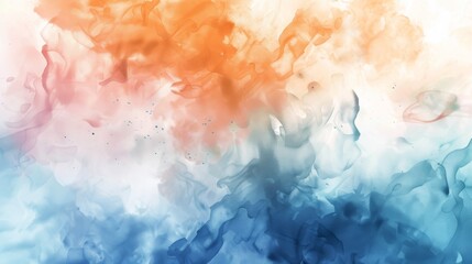 Translucent watercolor stains minimalist abstract background