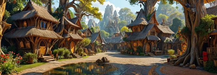 Fantasy Village in the Woods.