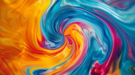 Vibrant liquid colors hypnotic psychedelic vortices abstract background
