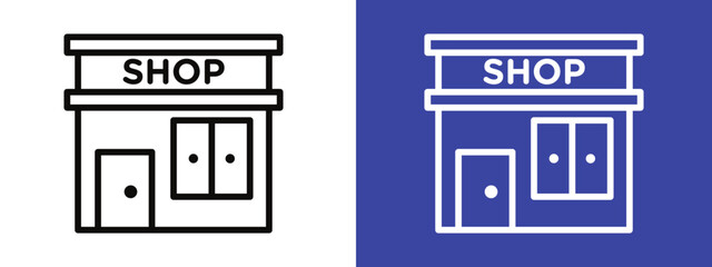 Community Store Icon Ideal for Local Business and Shopping Themes