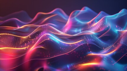 Holografic gradient background generated by ai