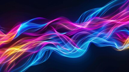 Fototapeta premium Abstract neon lights background illusttration geenerateed byy ai