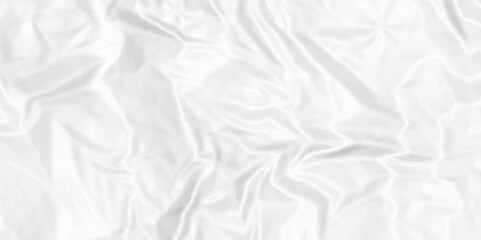 White crumpled paper texture .