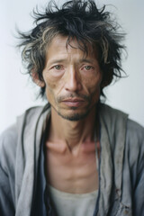 Fototapeta premium 男, 男性, 老人, ホームレス, 高齢者, 引退, 老いた男性, 憂鬱, Man, male, elderly, homeless, senior citizen, retired, old man, melancholy