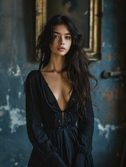 Fototapeta premium Fine Art, Celebrity Subject with Moody Lighting.
