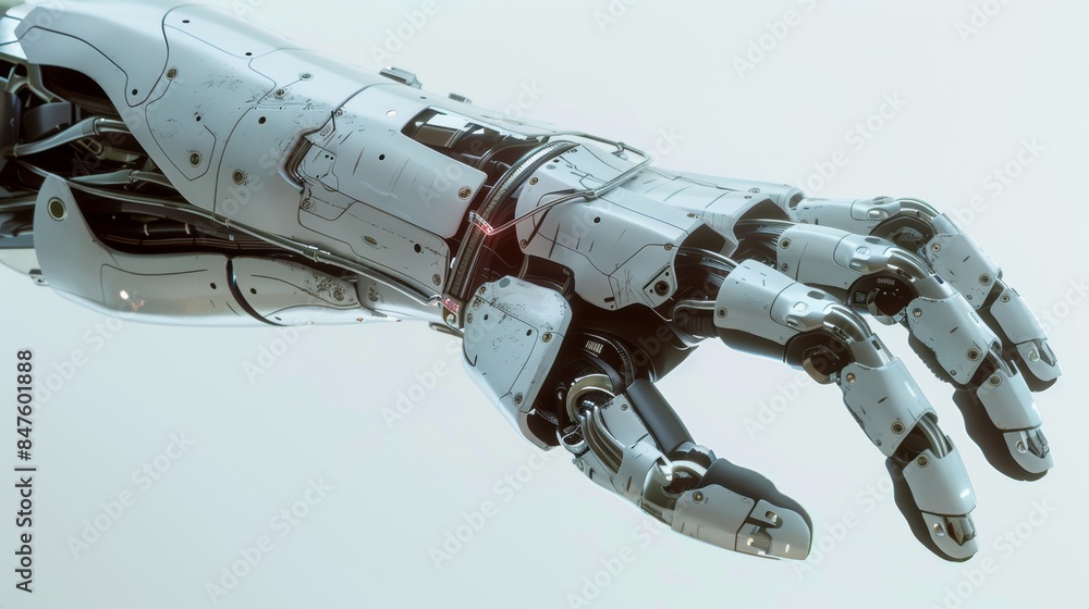 Poster a bionic arm controlled by the wearer's thoughts.