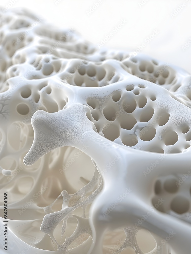 Poster intricate foam patterns forming on a spring's surface,3d rendered abstract composition