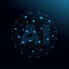 Ai Logo technology vector