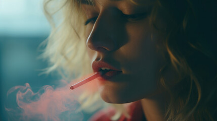 Fototapeta premium 女, 女性, タバコ, 喫煙, 煙, タバコを吸う女性, 癌, 不健康, リラックス, Woman, Female, Cigarette, Smoking, Smoke, Smoking Women, Cancer, Unhealthy, Relaxation