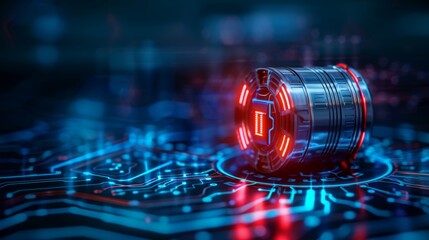 Energetic battery poster design with spacious area for impactful and compelling text and messaging