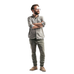 Fototapeta premium Photo Of A Man Without Background, Generative AI