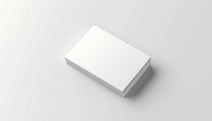 horizontal Business visiting card empty mock up on white background