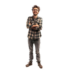 Fototapeta premium Photo Of A Man Without Background, Generative AI