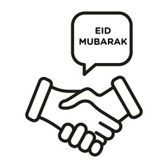 Business Handshake Icon Ideal for Corporate and Networking Illustrations