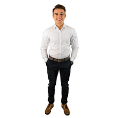 Fototapeta premium Photo Of A Man Without Background, Generative AI