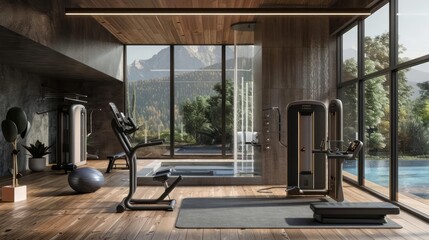 Connected home gym equipment syncing with fitness apps for a seamless workout experience