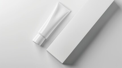 Cosmetic tubes mock up illustration generated by ai