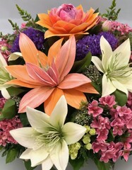 Colorful bouquet of flowers.