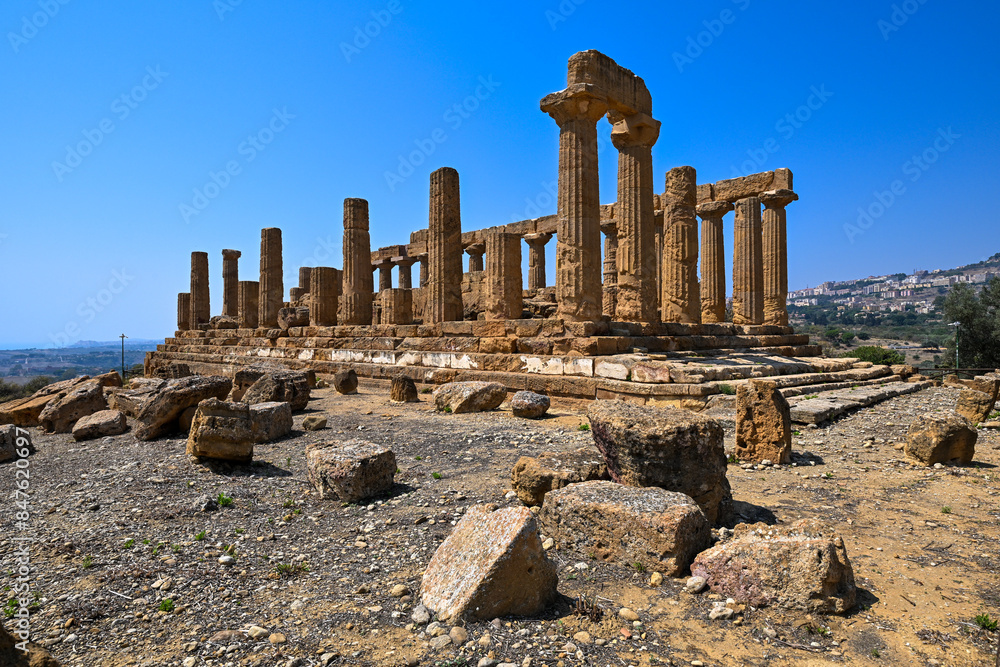 Poster valley of the temples - agrigento, sicily, italy