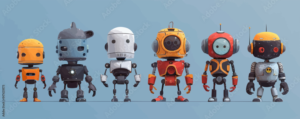 Poster toy spacesuits on a white background. vector flat minimalistic isolated