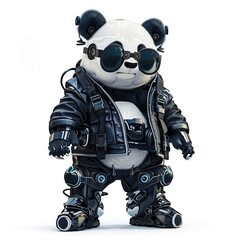 Panda futuristic fashion