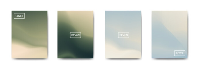 set of abstract background with beautiful gradation color, colorful background for poster flyer banner backdrop.vertical banner.cool fluid background vector illustration