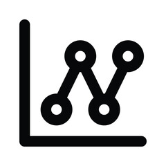 An icon of data analysis in modern style, up for premium use