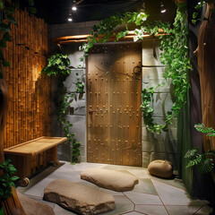 Holistic Healing Room Access: Breathe Easy with Aromatherapy-Infused Door