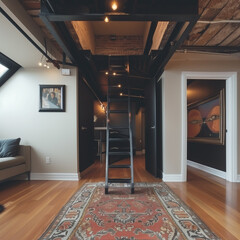 Loft Living Simplified: Access Lofts via Minimalist Steel Ladders