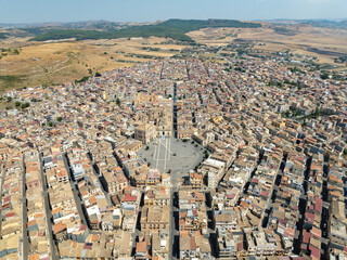 Fototapeta premium Piazza Carlo Maria Carafa - Grammichele, Sicily, Italy