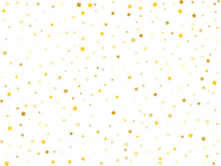 Gold Paper Squares Confetti