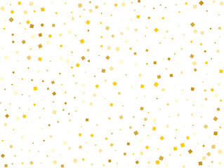 Gold Paper Squares Confetti