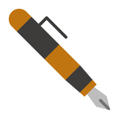 Fountain pen  Flat icon