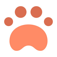 Paw print  Flat icon