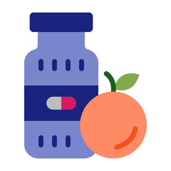 Vitamins  Flat icon
