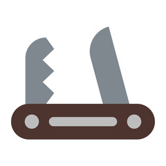 Pocket knife  Flat icon