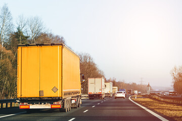 Semi truck on highway during daytime