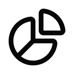 Grab this carefully crafted icon of pie chart, business analysis vector