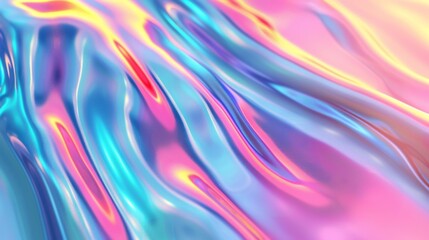 Obraz premium Holographic gradient background illustration generated by ai