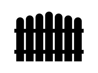 Fence simple flat icon vector