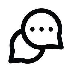 Icon of chat bubble in modern style, premium vector