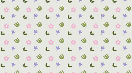 Trendy floral seamless pattern. Flower background illustration