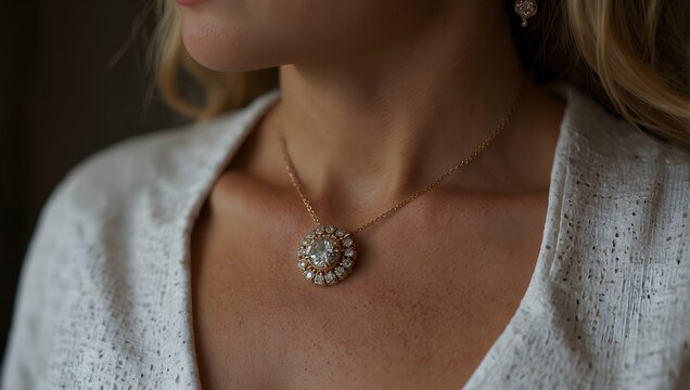 The emotional significance of a family heirloom necklace passed down through generations ai-generated
