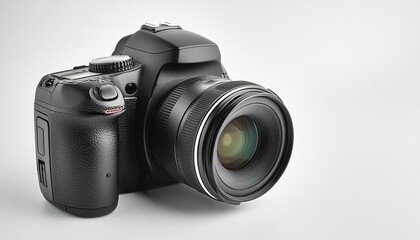 一眼レフカメラ、白背景