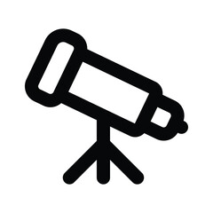 Creatively crafted icon of telescope in modern style